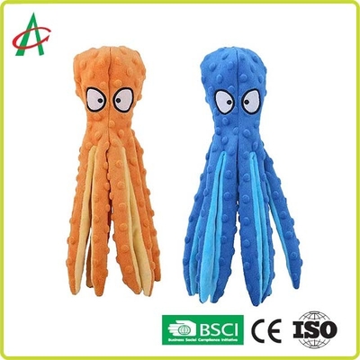 Custom Octopus Trwałe niezniszczalne pluszowe zabawki dla psów z piszczałkami