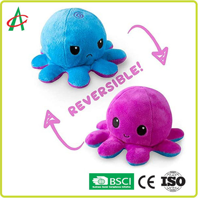 Dwustronna Octopus Mood Doll 40x50mm Zmiana twarzy może się przewrócić