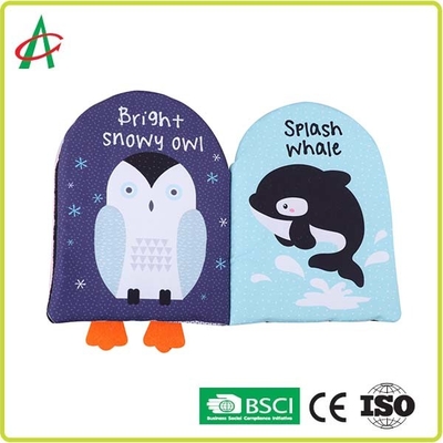 22cmx28cm Cloth Story Books dla niemowląt Ocean Cartoon Character
