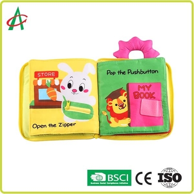 Hafty Cartoon Baby Soft Activity Book 22cm Urocze ilustracje