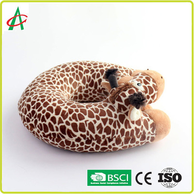 Angelber 30cm poduszka w kształcie litery U Giraffe Cute Cartoon do podróży