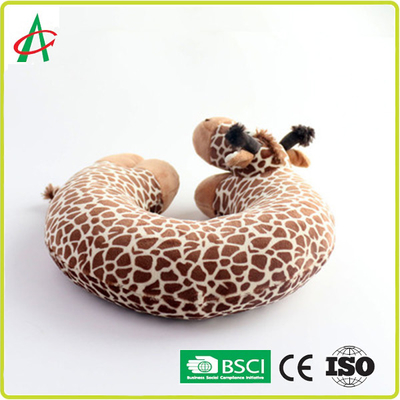Angelber 30cm poduszka w kształcie litery U Giraffe Cute Cartoon do podróży
