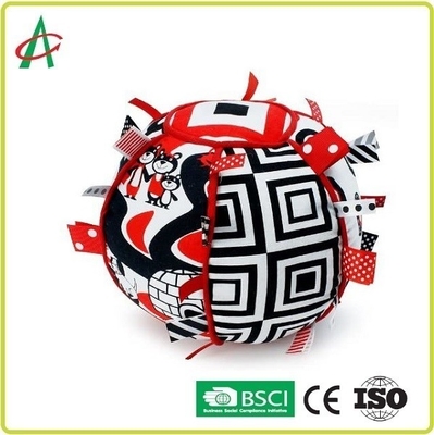 Jingle Bell Ribbon Tag Ball 7 cali Zmywalny powierzchniowo