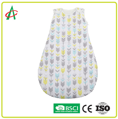 Oddychający śpiwór dla niemowląt 45 * 70 cm od 0,5 Tog do 2,5 Tog 2-kierunkowy zamek