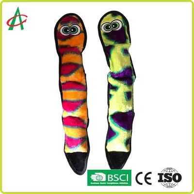 ASTM Interactive Puppy Toy, BB Squeaky Snake Dog Toy