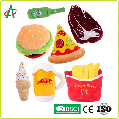 Bite Squeaky Pet Plush Toy Trwała tkanina poliestrowa EN71 Standard