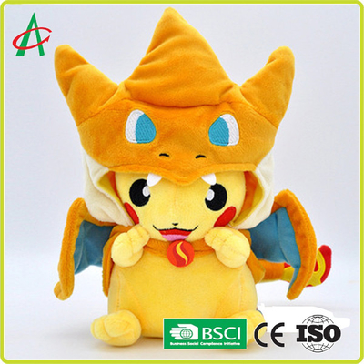 CPSIA Super Miękki PP Wypełniony Bawełną Pikachu Action Figures